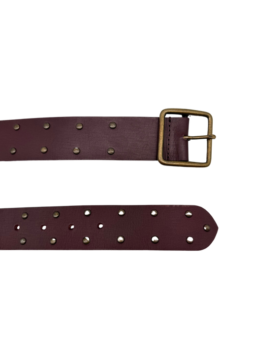 Cinturón Tachuelas Burdeos