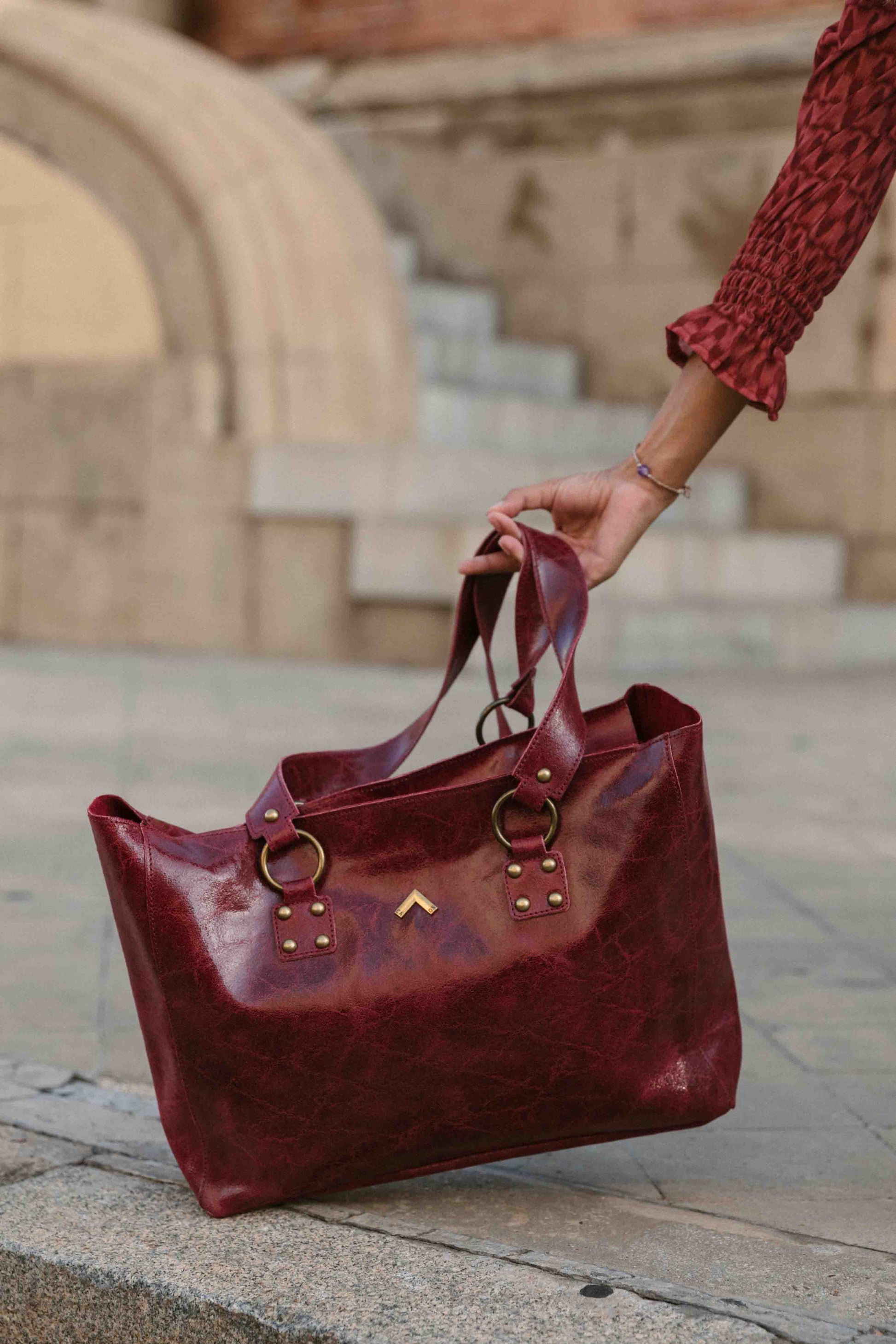 bolso piel tipo shopper